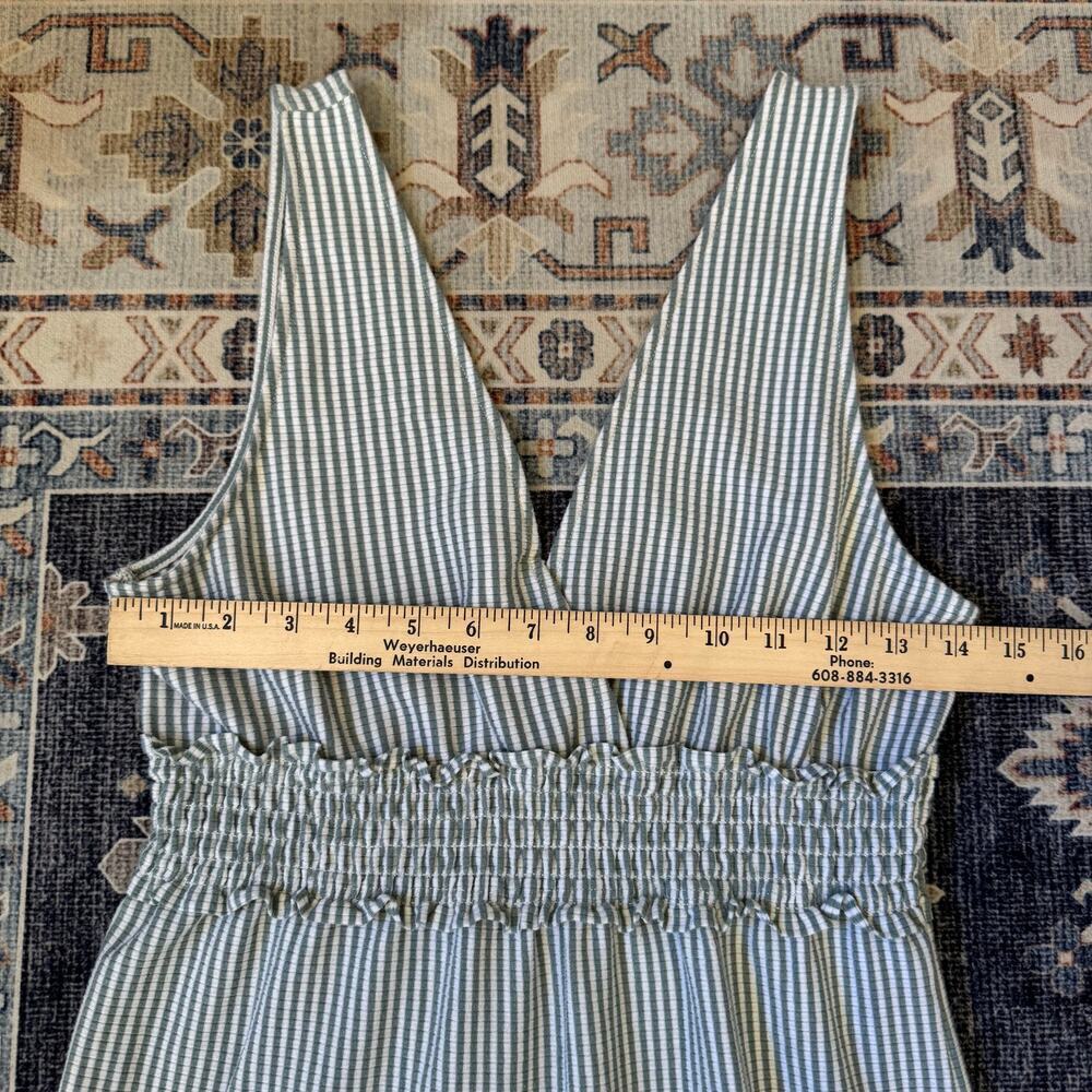 American Eagle Striped V-Neck Knit Mini Tiered Dress Women’s Size Small - Picture 8 of 8